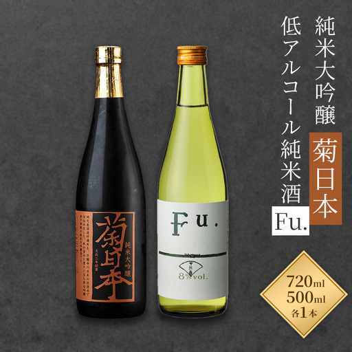 日本酒セット 菊日本 純米大吟醸 低アルコール純米酒Fu. 日本酒セット