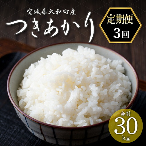 [令和8年産][先行予約受付中!R8年9月下旬から発送開始予定][3か月定期便] つきあかり 合計30kg (10kg×3回) お米 おこめ 米 コメ 白米 ご飯 ごはん おにぎり お弁当 頒布会[赤間農業開発株式会社]ta464