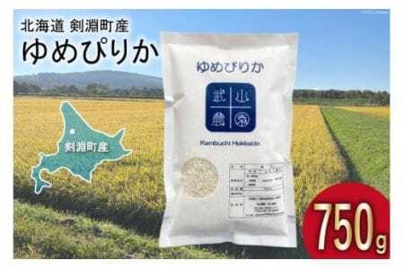 【北海道米の最高峰】 令和6年 米 ゆめぴりか 5合(750g)【郵便受けにお届け】