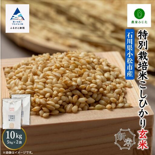 こしひかり 玄米 10kg 特別栽培米 令和8年産 こしひかり コシヒカリ 農家ふじた