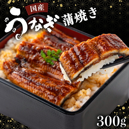 国産うなぎ蒲焼 合計300g（150g×2尾） 【送料無料】 U001 [U001] 【東洋町うなぎ株式会社】