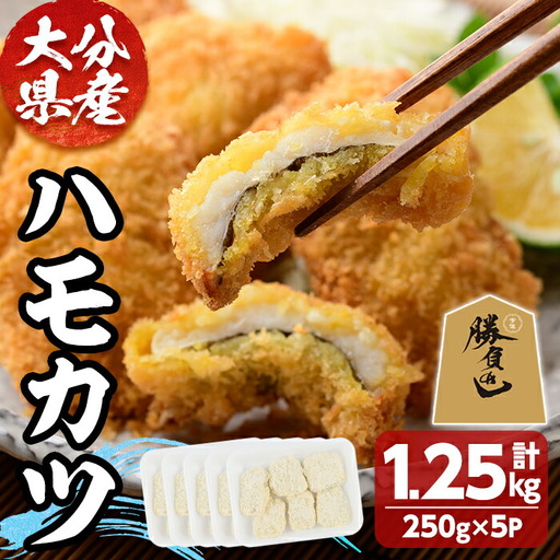 ハモカツ(計1.25kg・250g×5P) 鱧 はも 冷凍 惣菜 カツ 揚げるだけ フライ おかず 勝負めし 【101900700】【上野水産】