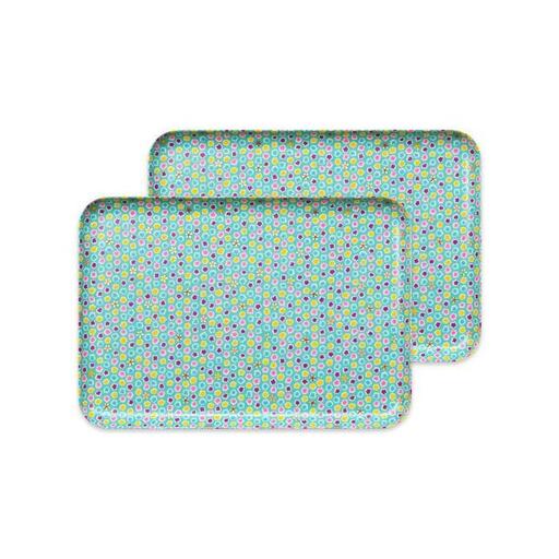 タツクラフト 友禅和紙トレー M 33cm 2枚セット 桜 金平糖 水色 【Tk309】