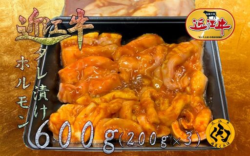 [近江牛] 自家製タレ漬け ホルモンミックス 600g 200g×3パック 焼くだけ 小分け 冷凍 黒毛和牛 日本三大和牛 神戸牛 松阪牛 に並ぶ ブランド和牛 国産 牛肉 お肉 肉 モツ ホルモン 内臓 焼肉 焼き肉 BBQ バーベキュー モツ鍋 ご褒美 お祝い 送料無料 肉屋くらは 滋賀 彦根