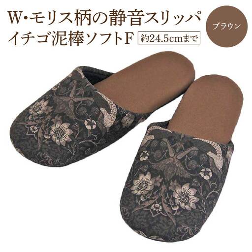 いちご泥棒ソフトF（約24.5cmまで） ブラウン　【04301-0590-2】