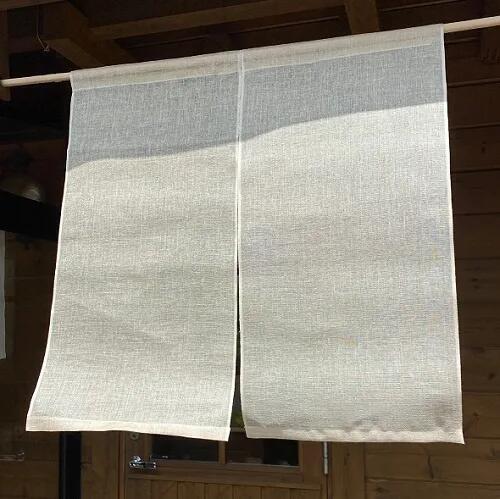 麻蚊帳のれん（生成）90cm×90cm 岡井麻布 のれん 蚊帳 麻 岡井麻布 のれん 蚊帳生地 玄関 のれん 麻 蚊帳 のれん 30-032