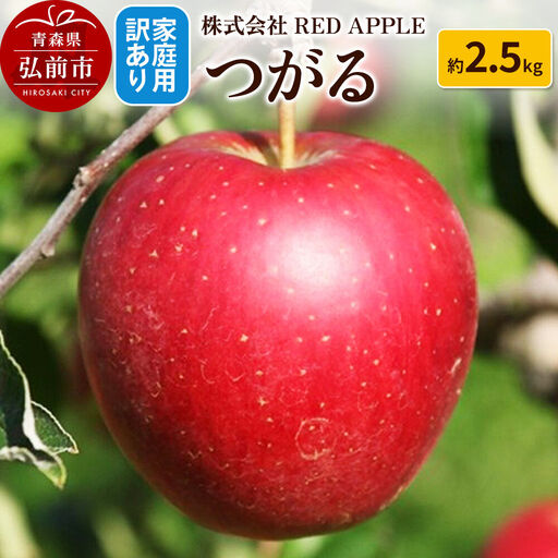 [26年9月発送]りんご[訳あり]家庭用 つがる 約2.5kg