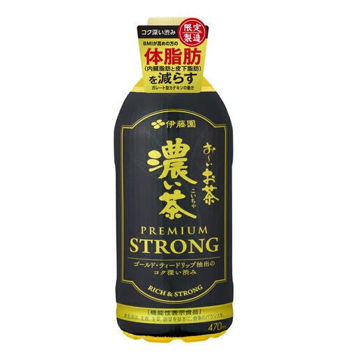 濃い茶 [機能性表示食品]お〜いお茶 濃い茶PREMIUM STORONG PET470ml