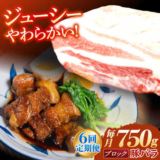 【定期便】 豚肉 ブロック 総計4.5kg NAC614 豚肉 全6回
