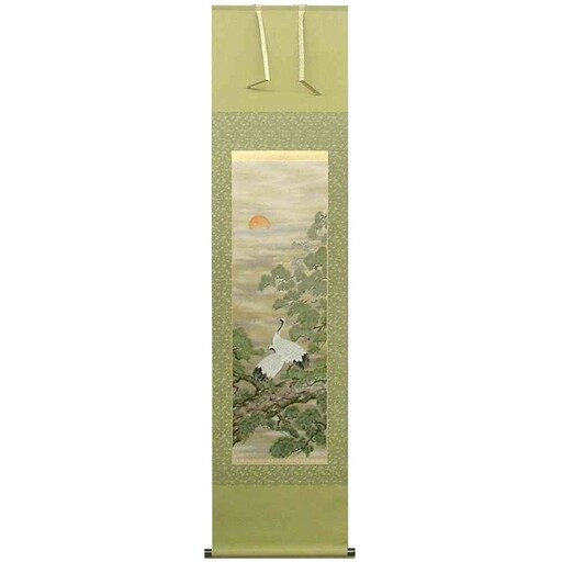 西陣織掛軸 双鶴