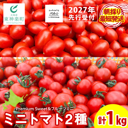 【2027年先行予約】朝採りPremium Sweet ＆フルーツミニ ミニトマト 1kg