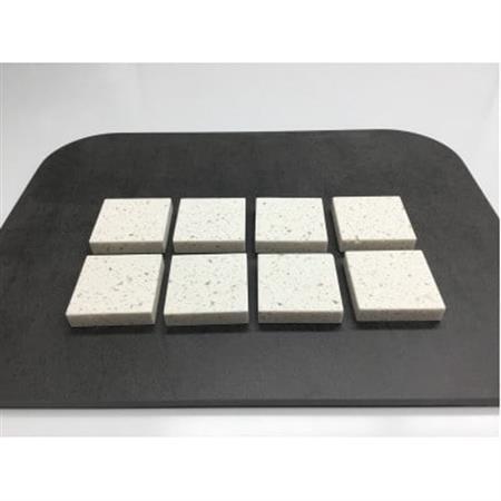 インシュレーター　正方形型　1セット8個入り　白地　粒模様_雑貨   _【1507404】