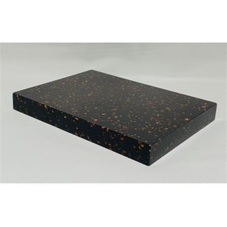オーディオボード　22cm × 16.2cm × 2.4cm　黒地　茶粒柄　2枚セット_家電製品 TV・オーディオ・カメラ  _【1509481】