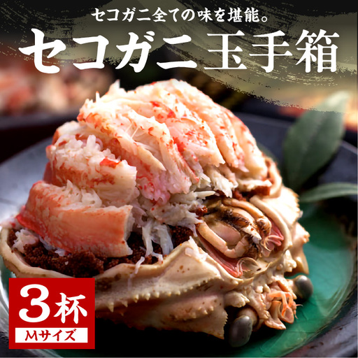 【カニ】セコガニ玉手箱 3個セット カニ 国産 海産物 甲殻類 ガニ セコガニ セイコガニ 松葉蟹メス 京都 京丹後 ふるさと納税 海鮮 ふるさと納税 かに 送料無料