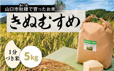 あいお(秋穂)で育ったお米 きぬむすめ 1分づき米 5kg