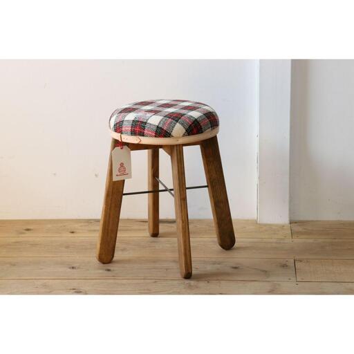 ハイスツール 【イタリアンチェック】HARRIS TWEED（ハリスツイード）家具