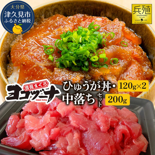 本マグロ ヨコヅーナ 中落ち・漬け丼 セット | 本マグロ 津久見市