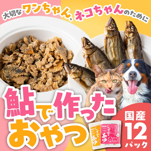 豊橋鮎おやつ ペット用 12パック 鮎 鮎