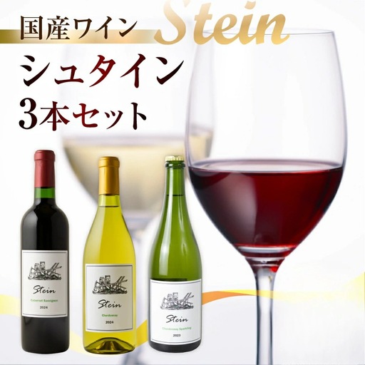 国産ぶどう100％ ワイン 3本セット 赤/白/スパークリング ワイン