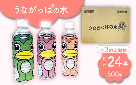【3回定期便】 うながっぱの水 1ケース（ 500ml ペットボトル × 24本 ） 2 多治見市 /多治見市観光協会 ミネラルウォーター 備蓄[TAQ007]