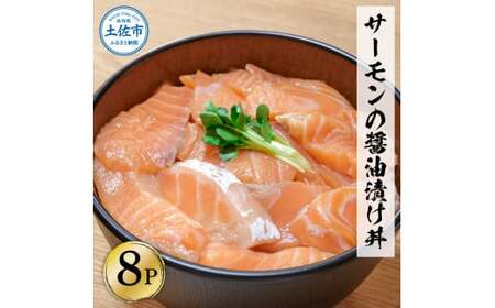 サーモンの醤油漬け丼 8袋セット(1パック60g) 高知県土佐市 [企業組合 宇佐もん工房] [BQAB057]