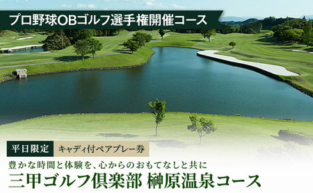 平日限定 キャディ付ペアプレー券 [ ゴルフ利用券 プレー券 チケット 関西 三重 ] ゴルフ場利用権
