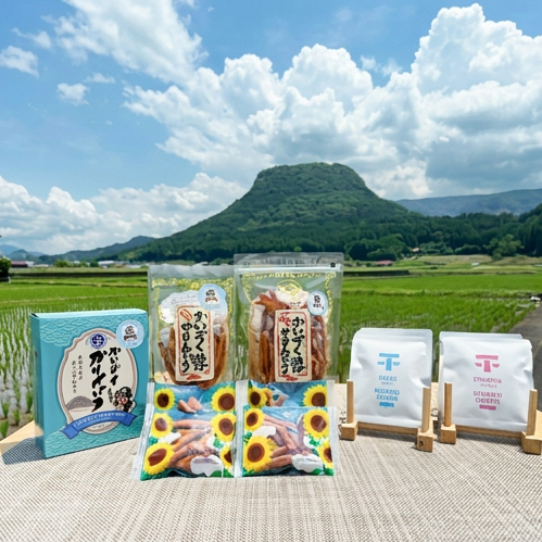 かいぞくかりんとうとドリップコーヒーのセット(Aコース) かりんとう 手作り おやつ 無添加 国産 素材 子ども 年配 安心 手作業 職人 こだわり お菓子 サクサク 食感 懐かしい 素朴な味 自家焙煎 ドリップコーヒー セット 愛情 たっぷり 花林 イチオシ コーヒー