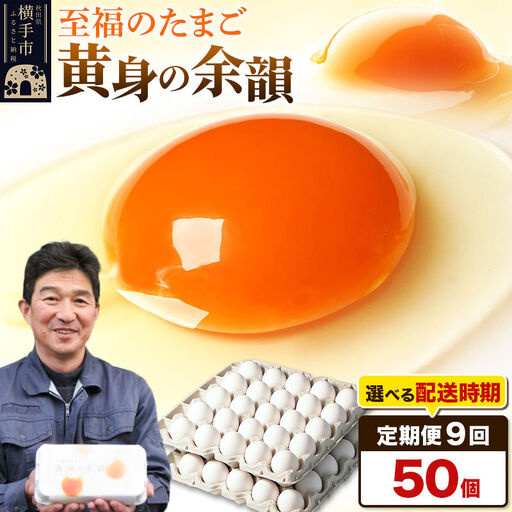 【常温発送】《定期便9ヶ月》黄身の余韻 50個（業務用）【発送時期が選べる】9か月 9ヵ月 9カ月 9ケ月 卵 玉子 たまご 開始時期選べる