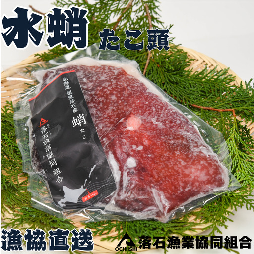 【北海道根室産】ボイル水たこ頭カット2P(計1kg) G-20001