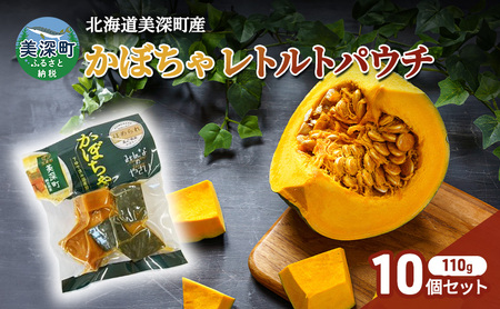かぼちゃほめられかぼちゃレトルトパウチ 北海道産 かぼちゃ[10袋110g×10]