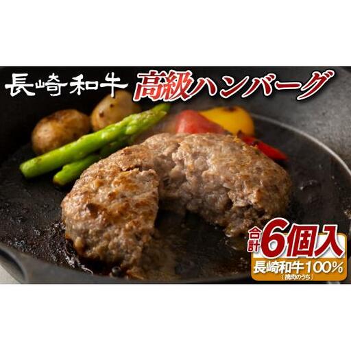 長崎和牛の高級ハンバーグ（6個セット）
