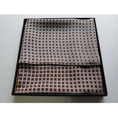 正絹ちりめん友禅風呂敷 マチルダ 茶_装飾品・工芸品 服飾小物 _