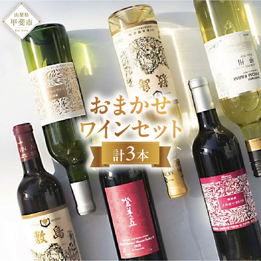 甲斐市ワイン おまかせワイン3本セット 山梨県 甲斐市 AD-275