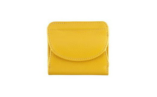 豊岡工房 牛革コンパクト財布(3903)イエロー