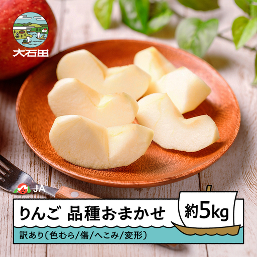 りんご 品種おまかせ 訳あり 無印 約5kg 2026年産 令和8年産 フルーツ 果物 山形県 ※沖縄・離島への配送不可