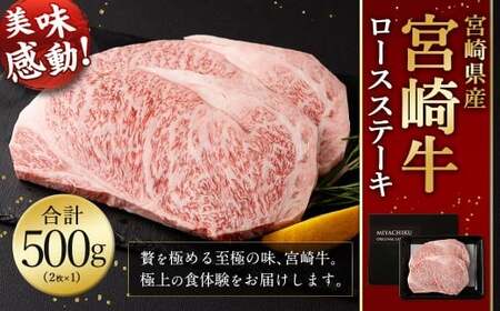 [宮崎牛 ロースステーキ 2枚 500g]入金確認後、翌月末迄に順次出荷[c1191_mc_x2] 新生活応援 卒業祝い 就職祝い 入学 卒業 お花見 引越し