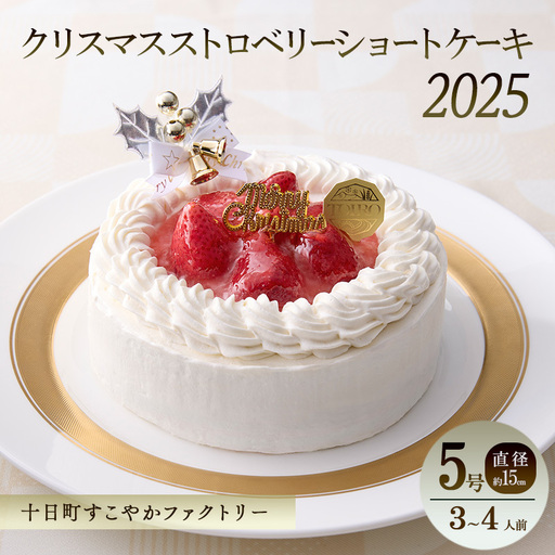 [TOIRO]クリスマス スノーホワイトケーキ(5号・直径約15cm)|十日町すこやかファクトリー