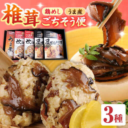[椎茸ごちそう便] 鶏めしの素×4・うま煮×1 混ぜる 混ぜごはん 日田市 鶏めし [ARAG004]