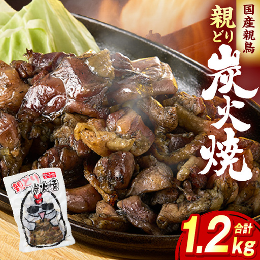 親どり炭火焼 1.2kg(120g×10パック)鶏 鶏肉 国産 親鳥 炭火焼き鳥 炭火焼き おかず 晩酌 おつまみ 特産品 宮崎 名物