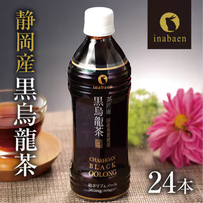 黒烏龍茶 静岡県産 黒烏龍茶 500ml × 24本 ウーロン茶 いなば園 