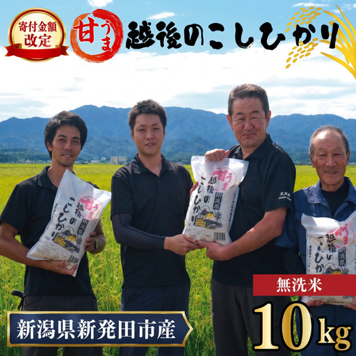 【寄付金額改定】無洗米 10kg 令和7年産 コシヒカリ 新潟 toushin013_04