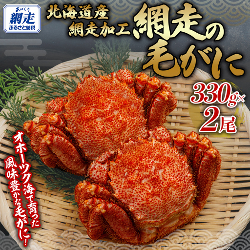 網走の毛がに2尾セット 【 ふるさと納税 人気 おすすめ ランキング 毛蟹 毛ガニ 毛がに かに カニ 蟹 浜茹で まるごと 2尾 ギフト 贈答 贈り物 かに味噌 オホーツク 北海道 網走市 送料無料 】 ABB151