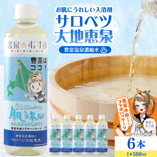 豊富温泉 濃縮温泉水 サロベツ大地恵泉 (500ml×6本)