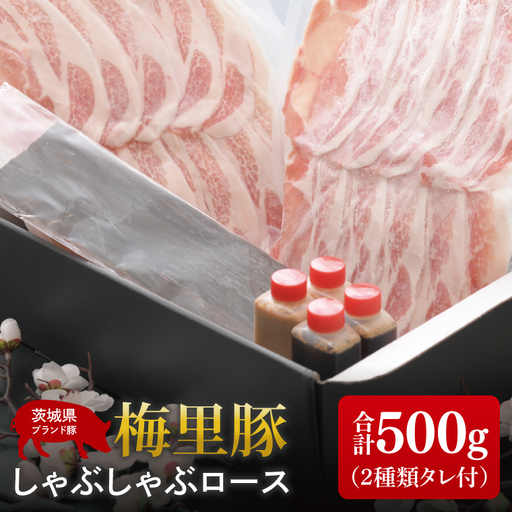 梅里豚（ばいりとん）しゃぶしゃぶロース500ｇセット（２種類タレ付）（JE-5）
