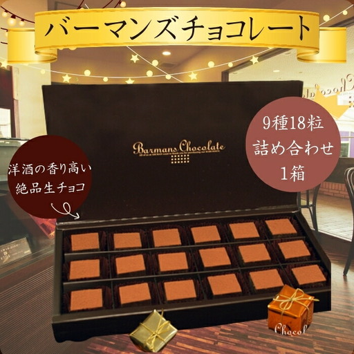 生チョコレート 9種18粒詰め合わせ 贈答品 生チョコ 13-008
