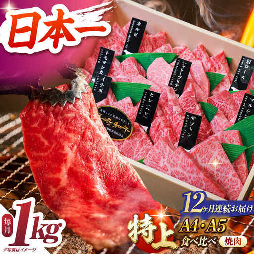 【12回定期便】【特上】長崎和牛焼肉 [ECS016]