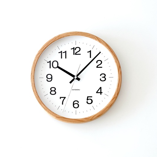 KATOMOKU muku clock 木製掛け時計（オーク）km-113OA
