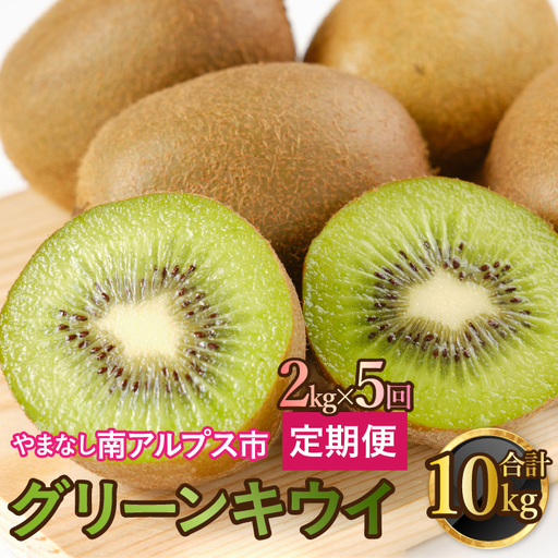 山梨県南アルプス市産 キウイ定期便 約2ｋｇｘ5回 ALPAH042