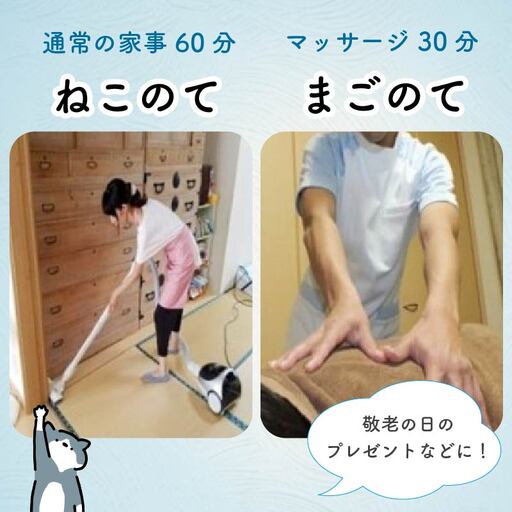 家事代行 サービスチケット マッサージ 家事 掃除 洗濯 料理 片付け