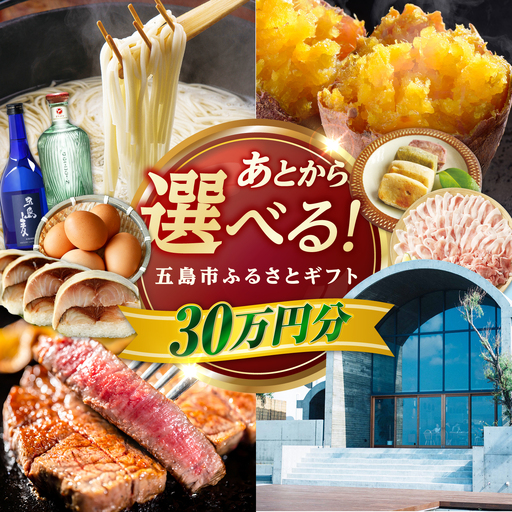 [あとから選べる]長崎県五島市ふるさとギフト 30万円分 和牛 魚 鮮魚 椿 うどん 